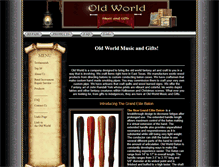 Tablet Screenshot of oldworldmusicandgifts.com